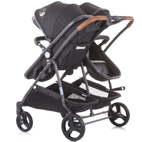 Carucior gemeni Chipolino Duo Smart 2 in 1 Mist, Culoare: Gri - poza 9 - ExclusivMAG.ro