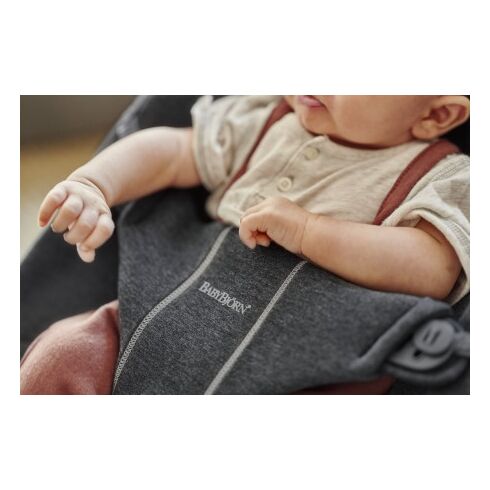 Balansoar BabyBjorn Bliss Charcoal Grey, 3D Jersey, Culoare: Negru,poza 2