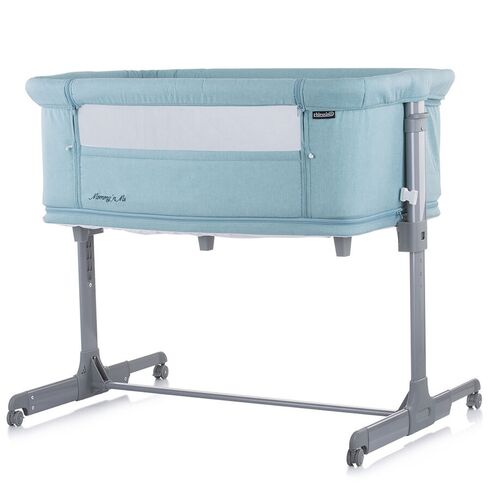 Patut Co-Sleeper si Tarc Chipolino Mommy'n Me Blue Mint, Culoare: Turquoise,poza 4