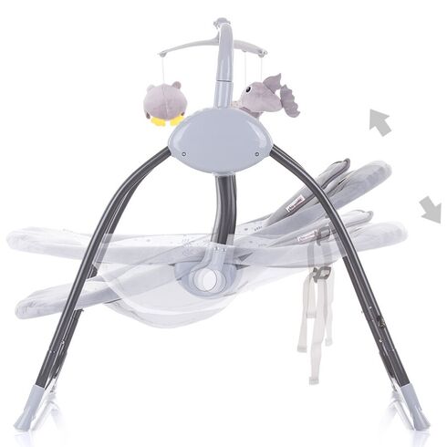 Leagan electric Chipolino Hug Mist, Culoare: Gri,poza 4