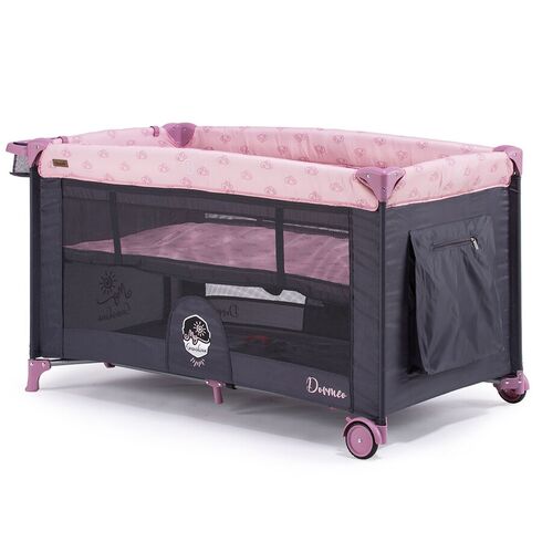 Patut pliabil Chipolino Dorme Peony Pink, Culoare: Roz - poza 3 - ExclusivMAG.ro