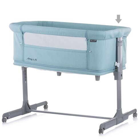 Patut Co-Sleeper si Tarc Chipolino Mommy'n Me Blue Mint, Culoare: Turquoise,poza 7