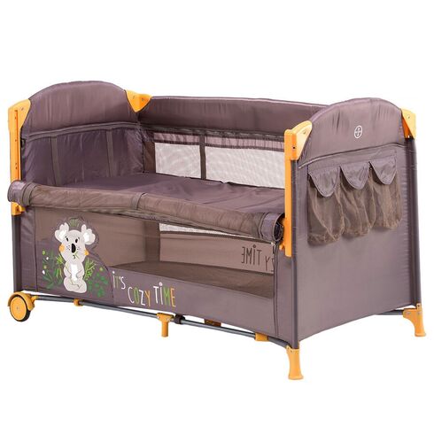 Patut pliabil Chipolino Merida Vanilla cu laterala culisanta, Culoare: Maro,poza 2  - ExclusivMAG.ro Patut pliabil Chipolino Merida Vanilla cu laterala culisanta, Culoare: Maro,poza 2