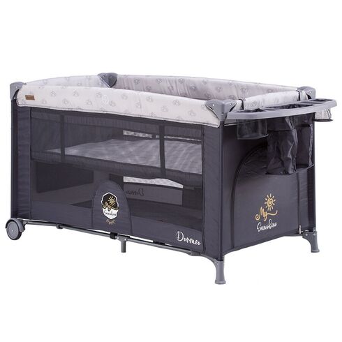 Patut pliabil Chipolino Dorme Mist, Culoare: Gri