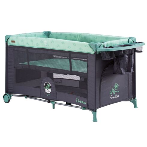 Patut pliabil Chipolino Dorme Mint, Culoare: Turquoise
