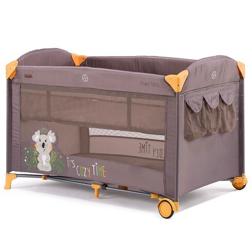 Patut pliabil Chipolino Merida Vanilla cu laterala culisanta, Culoare: Maro,poza 5  - ExclusivMAG.ro Patut pliabil Chipolino Merida Vanilla cu laterala culisanta, Culoare: Maro,poza 5