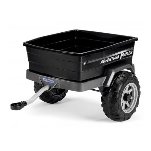 Remorca Peg Perego Gaucho Superpower - Gaucho Rock'in, 6 ani, Negru/Gri  - ExclusivMAG.ro