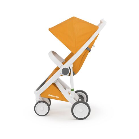 Carucior, Greentom, Classic Upp, 100% Ecologic, White Sunflower, Culoare: Galben,poza 2