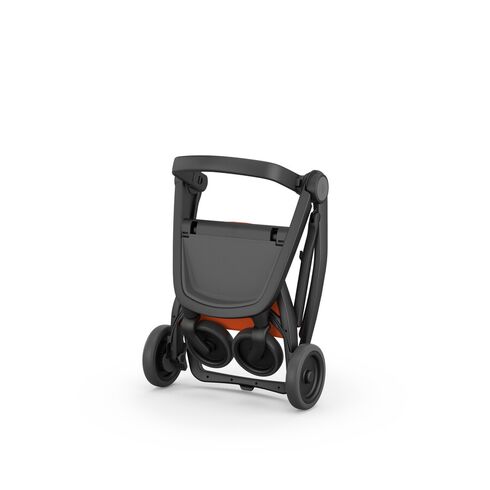 Carucior 2 in 1, Greentom, 100% Ecologic, Black Orange, Culoare: Portocaliu,poza 5