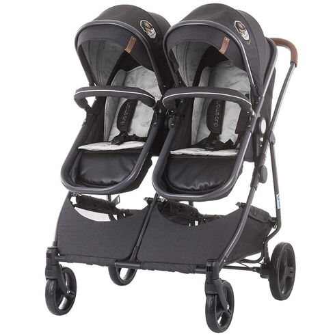 Carucior gemeni Chipolino Duo Smart 2 in 1 Mist, Culoare: Gri - poza 2 - ExclusivMAG.ro