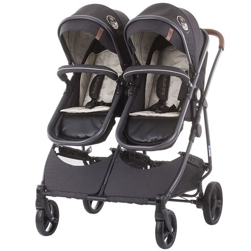 Carucior gemeni Chipolino Duo Smart 2 in 1 Vanilla, Culoare: Crem  - ExclusivMAG.ro