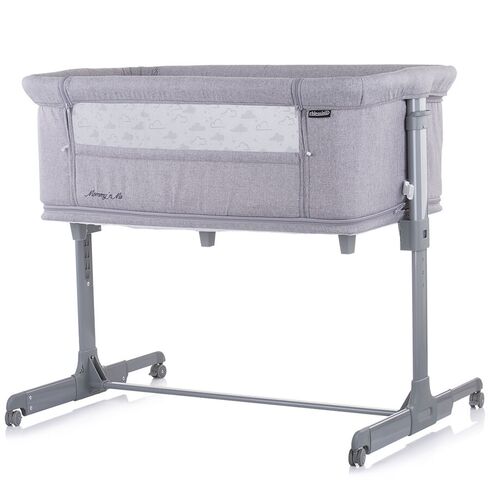 Patut Co-Sleeper si Tarc Chipolino Mommy'n Me Gray Clouds, Culoare: Gri deschis - poza 4 - ExclusivMAG.ro