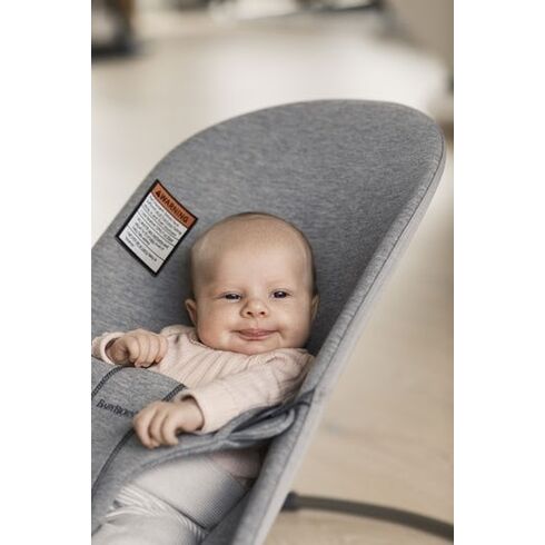 Balansoar BabyBjorn Bliss Light Grey, 3D Jersey, Culoare: Gri deschis,poza 2