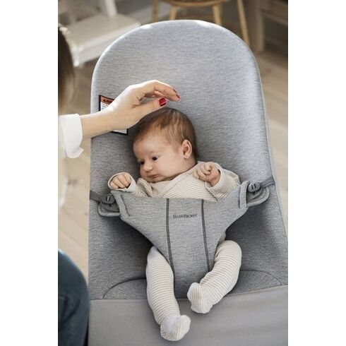 Balansoar BabyBjorn Bliss Light Grey, 3D Jersey, Culoare: Gri deschis,poza 3