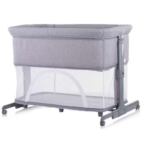 Patut Co-Sleeper si Tarc Chipolino Mommy'n Me Gray Clouds, Culoare: Gri deschis - poza 3 - ExclusivMAG.ro