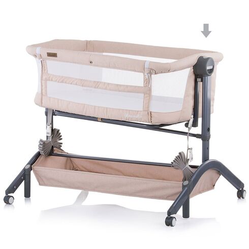 Patut Co-Sleeper Chipolino Amore Mio Vanilla, Culoare: Crem,poza 4  - ExclusivMAG.ro Patut Co-Sleeper Chipolino Amore Mio Vanilla, Culoare: Crem,poza 4
