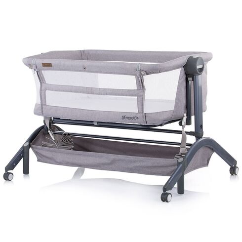Patut Co-Sleeper Chipolino Amore Mio Asphalt, Culoare: Gri,poza 5