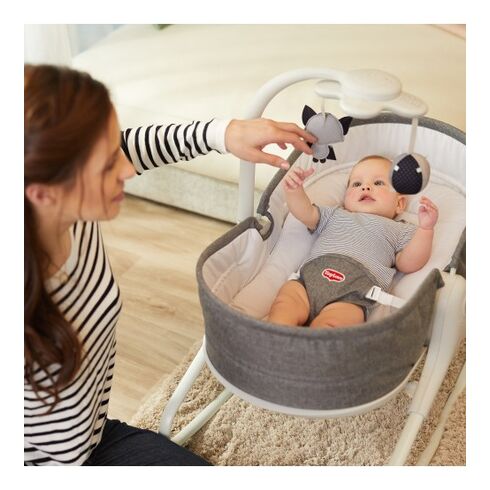 Sezlong 3 in 1 Tiny Love Rocker Napper, 0 luni +, Gri cu Alb,poza 5