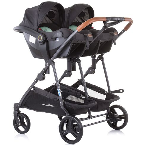 Carucior gemeni Chipolino Duo Smart 3 in 1 mint, Culoare: Turcoaz,poza 5