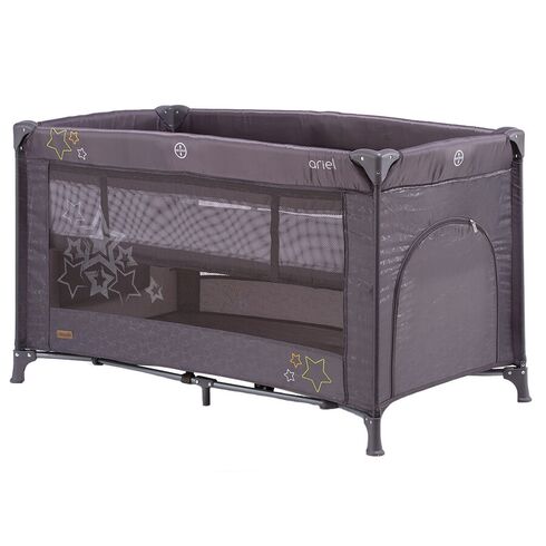 Patut pliabil Chipolino Ariel Asphalt, Culoare: Negru,poza 2