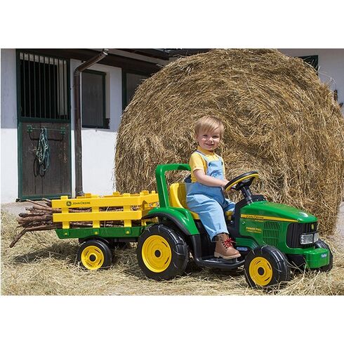 Remorca Peg Perego John Deere, 3 ani+, Verde / Galben - poza 4 - ExclusivMAG.ro