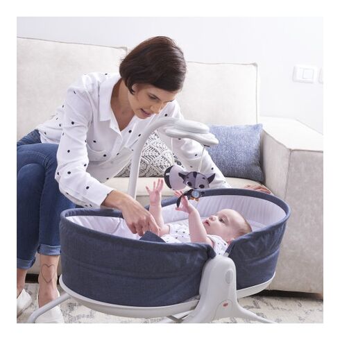 Sezlong 3 in 1 Tiny Love Rocker Napper, 0 luni +, Albastru cu Alb,poza 4