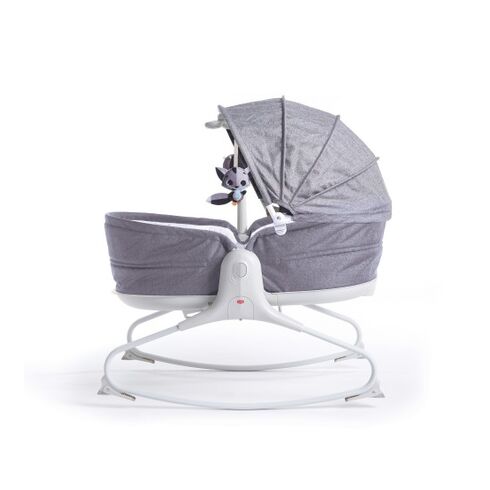 Sezlong 3 in 1 Tiny Love Cozy Rocker Napper, 0 luni plus, Gri cu Alb