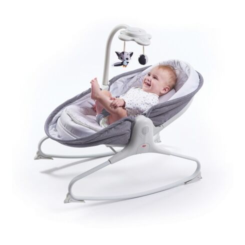 Sezlong 3 in 1 Tiny Love Rocker Napper, 0 luni +, Gri cu Alb,poza 4
