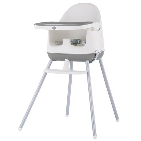 Scaun de masa Chipolino Pudding 3 in 1 Grey, Culoare: Gri