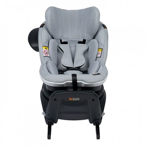Scaun auto rotativ BeSafe iZi Turn i-Size Peak Mesh, Culoare: Gri deschis, Grupa: 61-105cm (4luni - 4ani) - poza 4 - ExclusivMAG.ro