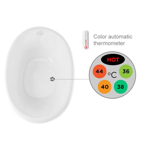 Cadita pentru baie, Alb, Sobble, Culoare: Alb,poza 4