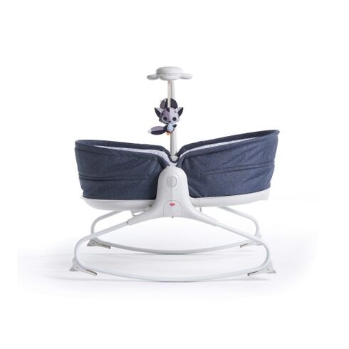 Sezlong 3 in 1 Tiny Love Rocker Napper, 0 luni +, Albastru cu Alb