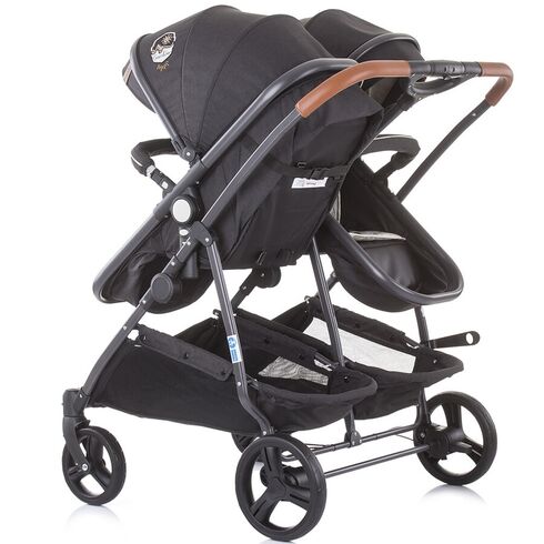 Carucior gemeni Chipolino Duo Smart 3 in 1 mist, Culoare: Gri - poza 10 - ExclusivMAG.ro