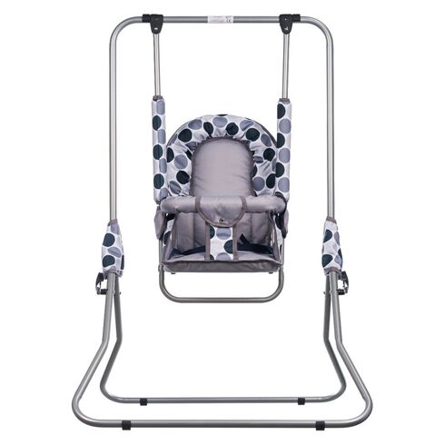 Leagan pentru copii, Top Kids, pentru interior si exterior, Grey Dots, Culoare: Gri deschis