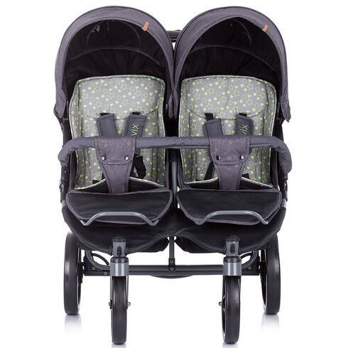 Carucior gemeni Chipolino Twix graphite, Culoare: Gri - poza 4 - ExclusivMAG.ro
