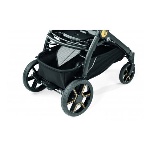 Carucior 3 in 1 Peg Perego Book, Primoviaggio SL, 0 - 22 kg, Graphic Gold, Negru / Bej, Culoare: Crem,poza 10