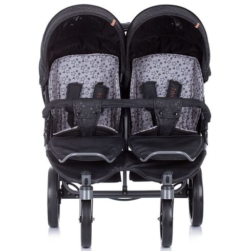 Carucior gemeni Chipolino Twix onyx, Culoare: Negru - poza 4 - ExclusivMAG.ro