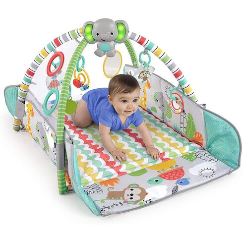 Salteluta de activitati 5 in 1 Bright Starts Gym & Ball Pit Totally Tropical,poza 8