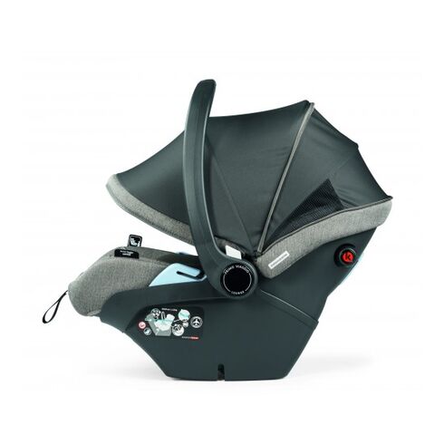 Carucior 3 in 1 Peg Perego Book, Lounge, 0 - 22 kg, City Grey, Gri / Alb, Culoare: Alb/Gri,poza 5