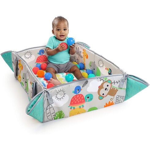 Salteluta de activitati 5 in 1 Bright Starts Gym & Ball Pit Totally Tropical,poza 3