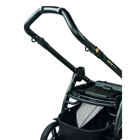 Carucior 3 in 1 Peg Perego Book, Primoviaggio SL, 0 - 22 kg, Graphic Gold, Negru / Bej, Culoare: Crem,poza 8
