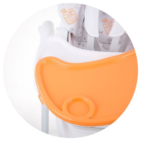 Scaun de masa Chipolino Sweety tangerine, Culoare: Portocaliu,poza 8