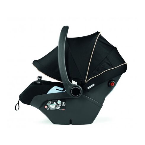 Carucior 3 in 1 Peg Perego Book, Lounge, 0 - 22 kg, Graphic Gold, Negru / Bej, Culoare: Crem,poza 13