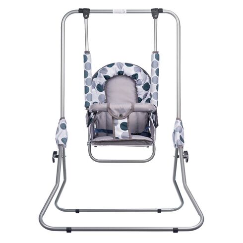 Leagan pentru copii, Top Kids, cu spatar reglabil, Grey Dots, Culoare: Gri
