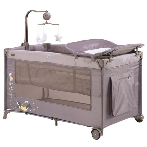 Patut pliabil Chipolino Onyx Latte, Culoare: Crem