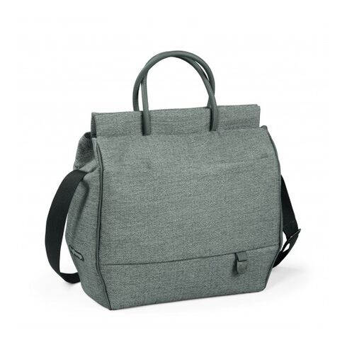 Geanta carucior Peg Perego City Grey, Gri / Alb, Culoare: Gri
