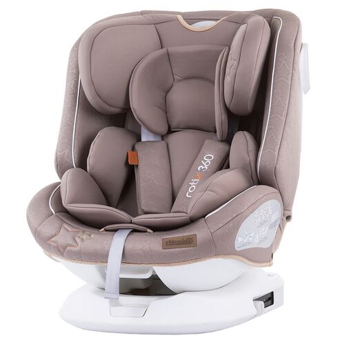 Scaun auto Chipolino Rotix 0-36 kg Latte cu sistem Isofix, Culoare: Crem, Grupa: 0-36kg (0 luni - 12 ani)