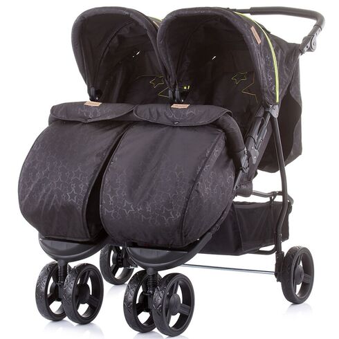 Carucior gemeni Chipolino Maxi Mix carbon, Culoare: Gri/Negru - poza 3 - ExclusivMAG.ro