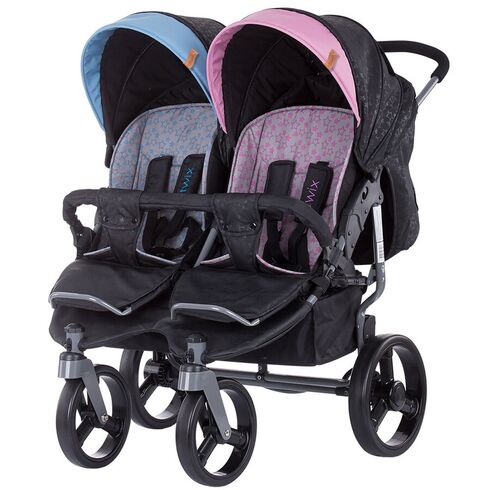 Carucior gemeni Chipolino Twix boy girl, Culoare: Multicolor  - ExclusivMAG.ro