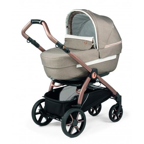 Carucior 3 in 1 Peg Perego Book, Primoviaggio SL, 0 - 22 kg, Mon Amour, Bej / Roz, Culoare: Roz,poza 3
